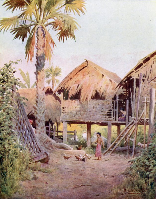 Entrada para a aldeia de Kyet-thoung-doung de Robert George Talbot Kelly