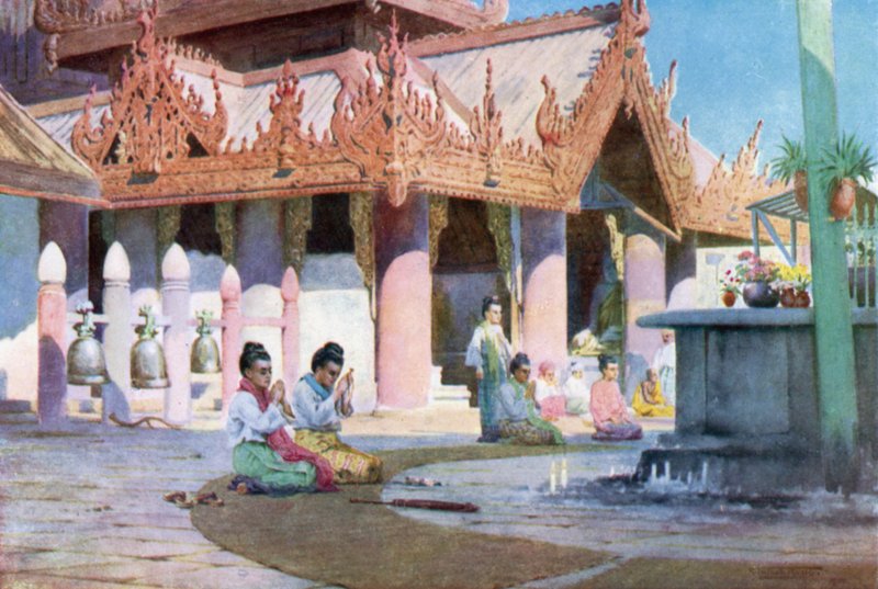 Oração na plataforma de pagode, Prome de Robert George Talbot Kelly