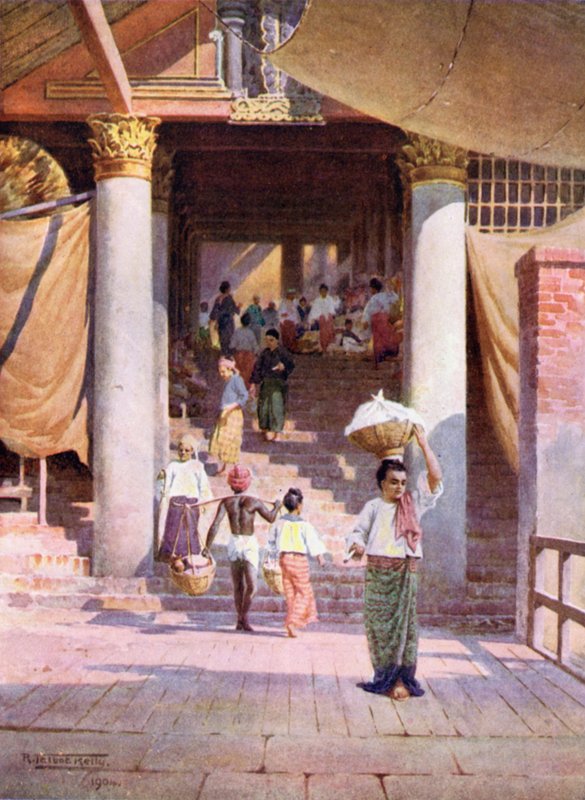 Os passos do pagode, Rangoon de Robert George Talbot Kelly