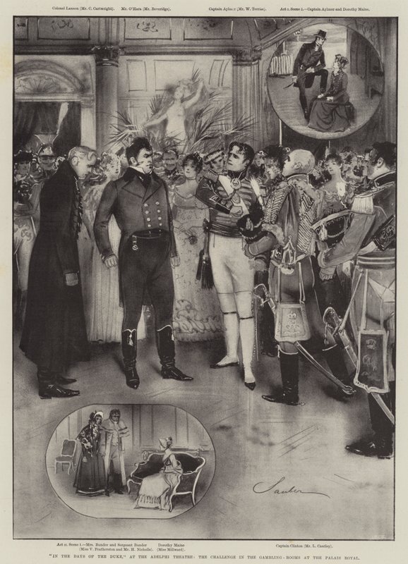 Nos Dias do Duque, no Teatro Adelphi, o Desafio nos Salões de Jogo no Palais Royal de Robert Sauber