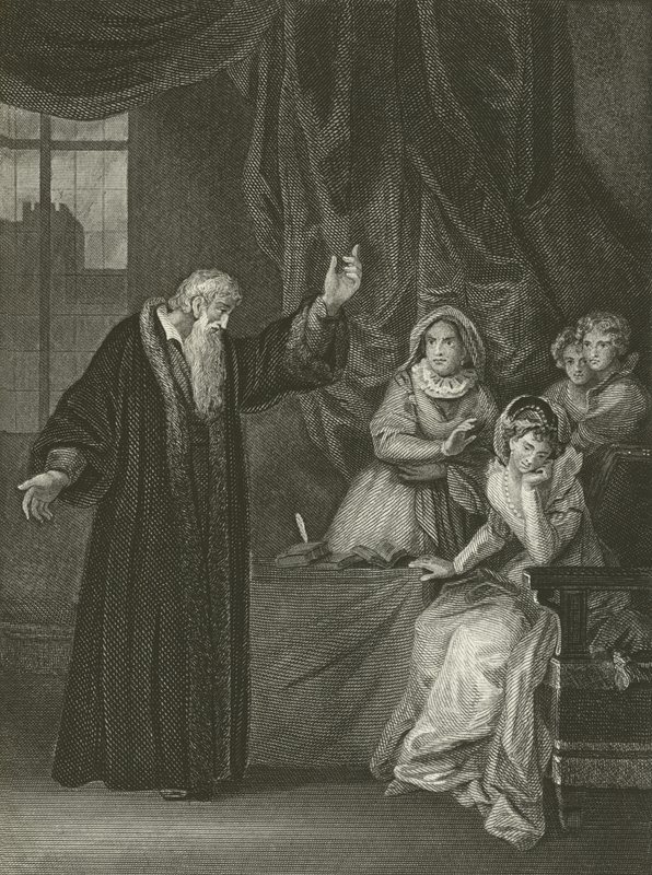 Mary Queen of Scots reprovado por Knox de Robert Smirke