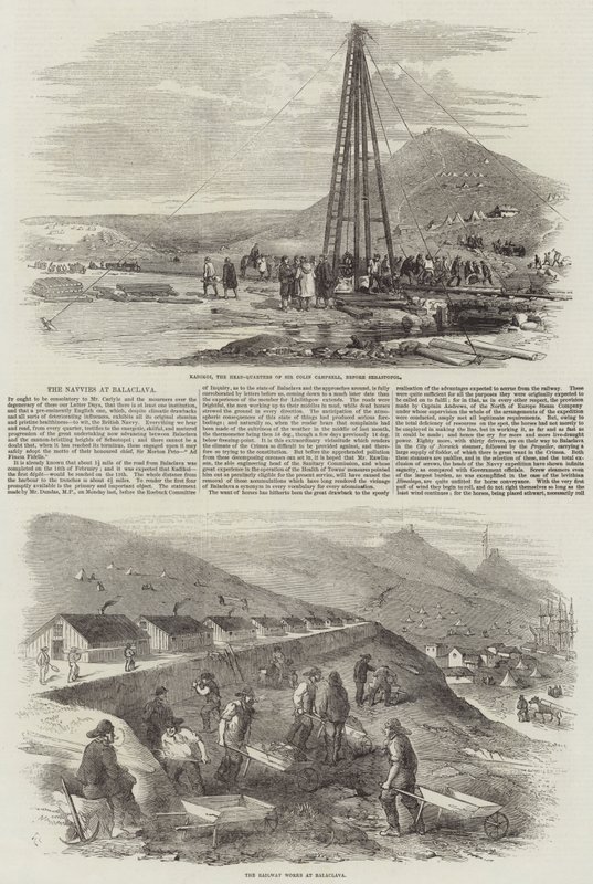 The Navvies at Balaclava de Robert Thomas Landells