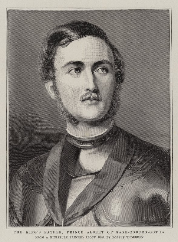 Os reis pai, príncipe Albert de Saxe-Coburgo-Gotha de Robert Thorburn