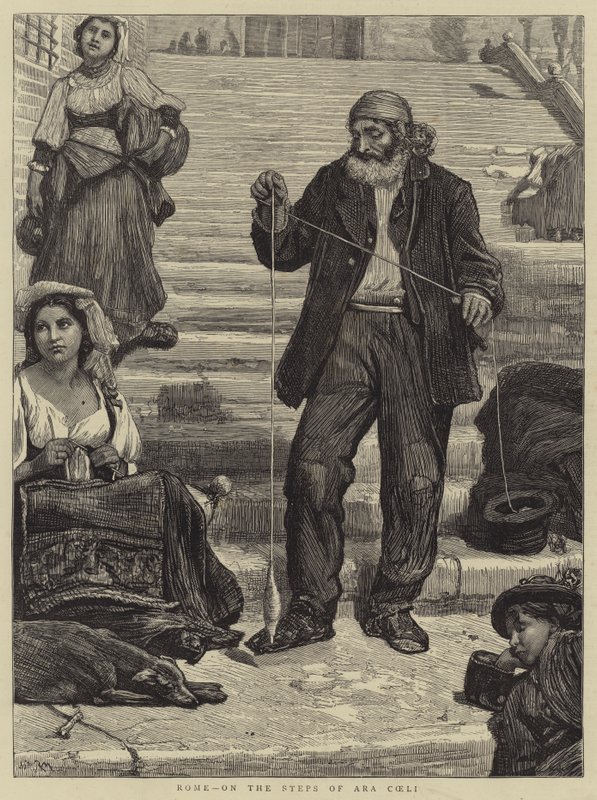 Roma, nos degraus de Ara Coeli de Robert Walker Macbeth