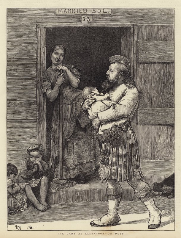 O acampamento em Aldershot, no dever de Robert Walker Macbeth