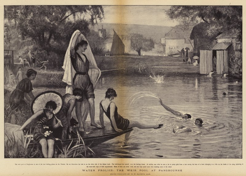 Frolics da água, a associação da represa em Pangbourne de Robert Walker Macbeth