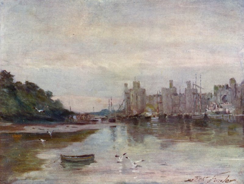 Castelo Carnarvon (cor litho) de Robert (after) Fowler