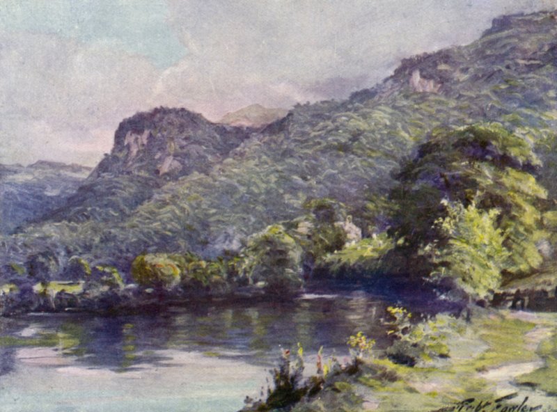 Sinuca da Igreja, Bettws-y-Coed (cor litho) de Robert (after) Fowler
