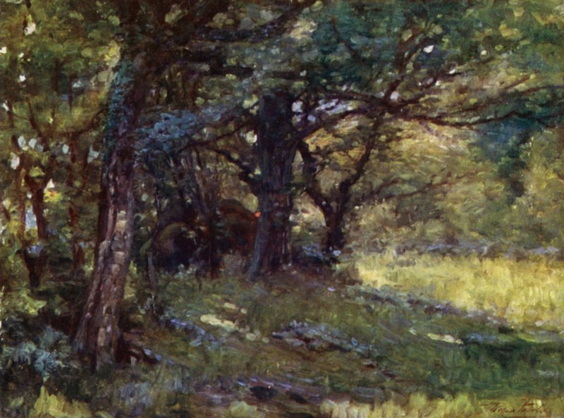 No Bosque, Berwyn (cor litho) de Robert (after) Fowler