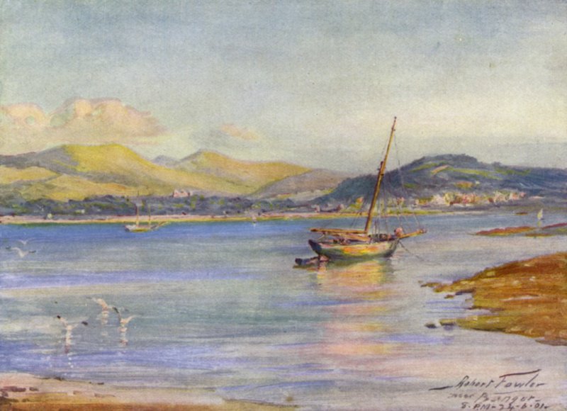 Perto de Bangor (cor litho) de Robert (after) Fowler