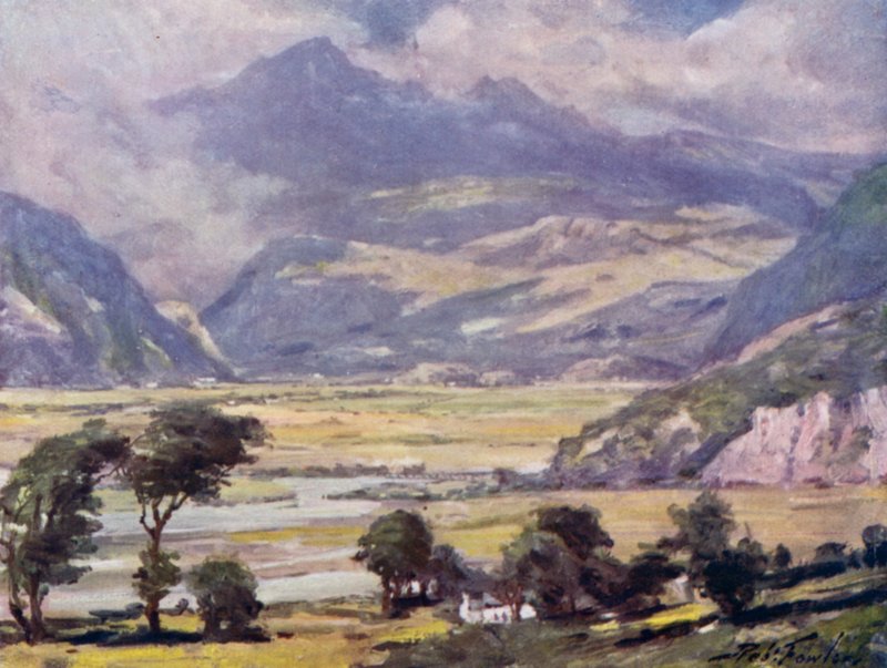 Snowdon de Traeth Mawr (cor litho) de Robert (after) Fowler