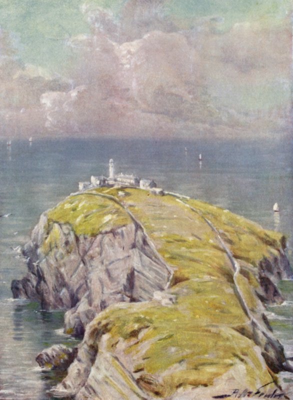 The Stack, Holyhead (cor litho) de Robert (after) Fowler