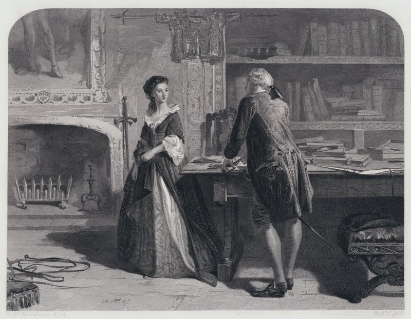 Ilustração para Rob Roy (gravura) de Robert (after) Herdman