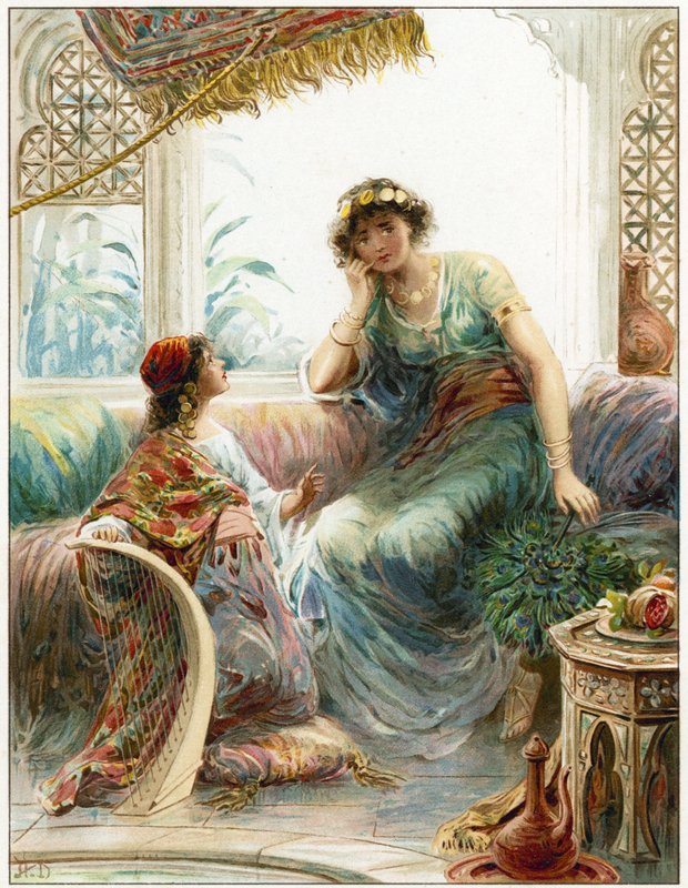 A empregada cativa e a esposa de Naamã de Robert Ambrose Dudley
