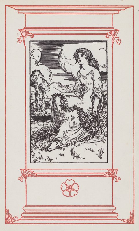 Ilustração para Letra de músicas em inglês (litho) de Robert Anning Bell