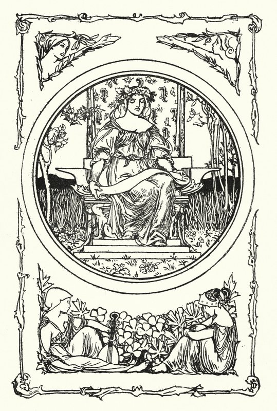 Ilustração para Poemas de John Keats (litho) de Robert Anning Bell
