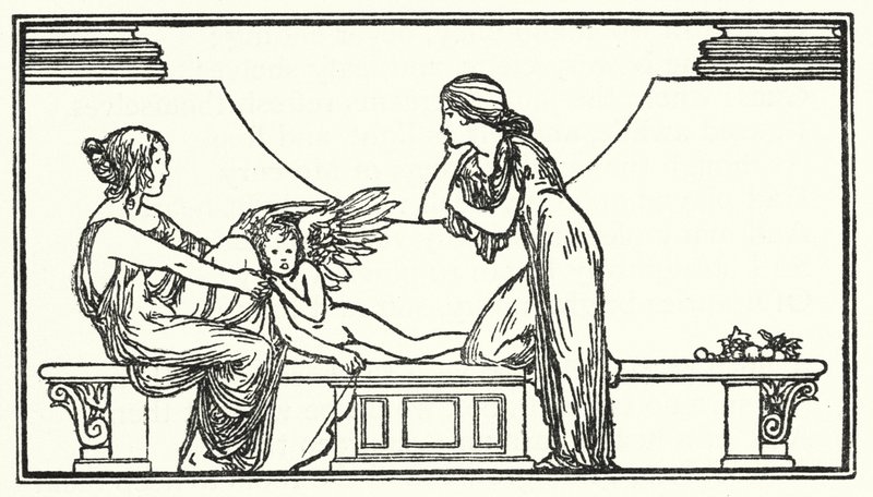 Ilustração para Poemas de John Keats (litho) de Robert Anning Bell
