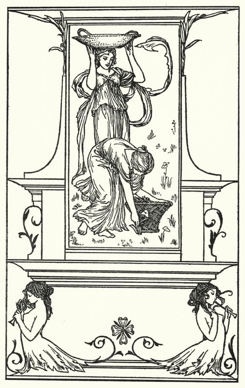 Ilustração para Poemas de John Keats (litho) de Robert Anning Bell
