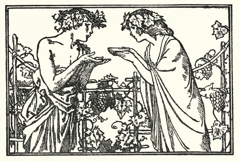 Ilustração para Poemas de John Keats: Endymion (litho) de Robert Anning Bell