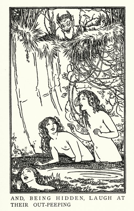 Ilustração para Poemas de John Keats: Endymion (litho) de Robert Anning Bell