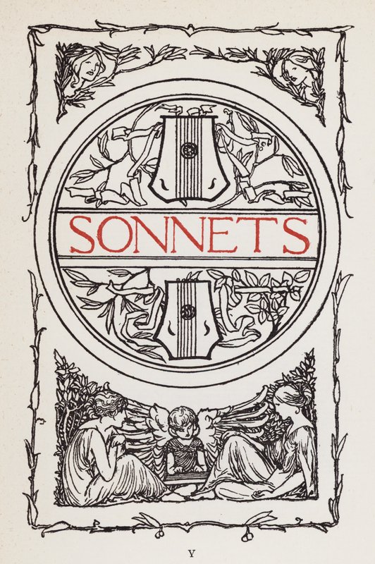 Ilustração para Poemas de John Keats: Sonetos (litho) de Robert Anning Bell