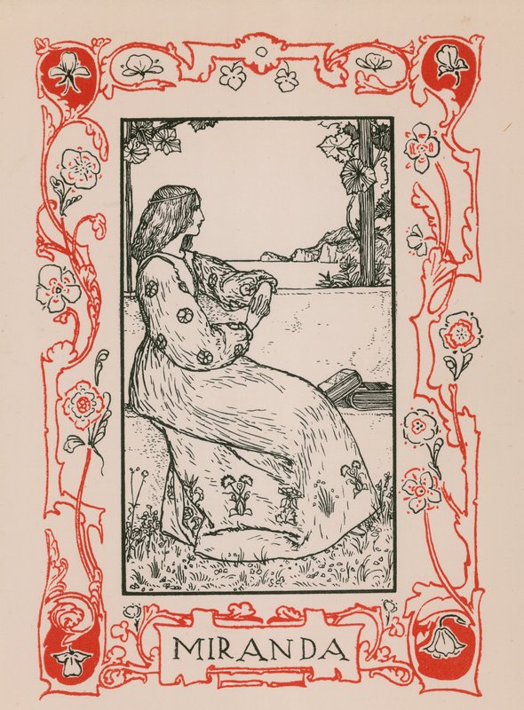 Miranda, a tempestade de Robert Anning Bell
