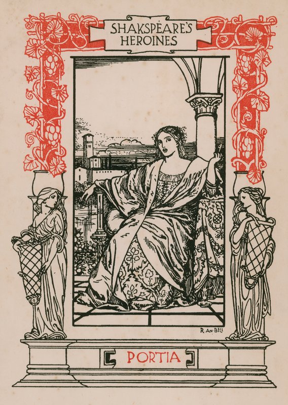 Portia, comerciante de Veneza de Robert Anning Bell
