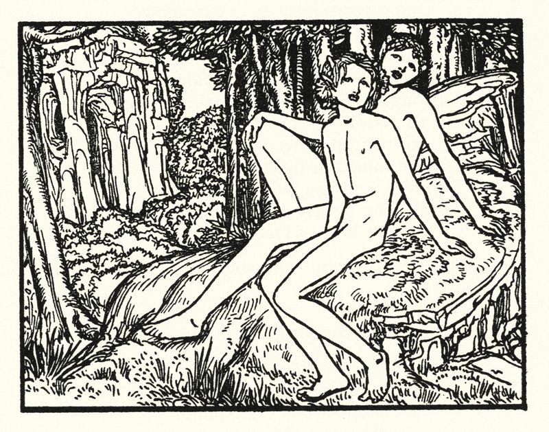 Shelley: Prometeu Não Ligado (litografia) de Robert Anning Bell