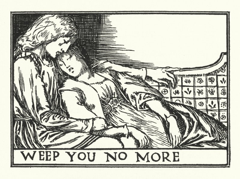 Não te chore mais (litho) de Robert Anning Bell