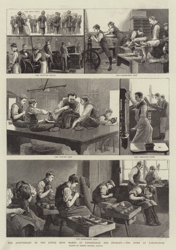 O Aniversário das Casas dos Meninos em Farningham e Swanley, o Lar em Farningham de Robert Barnes
