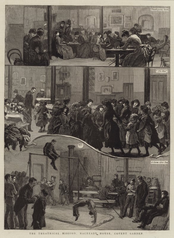 A Missão Teatral, Macready House, Covent Garden de Robert Barnes
