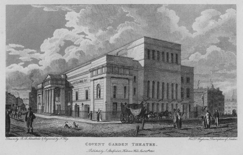 Covent Garden Theatre (gravura) de Robert Blemell (after) Schnebbelie