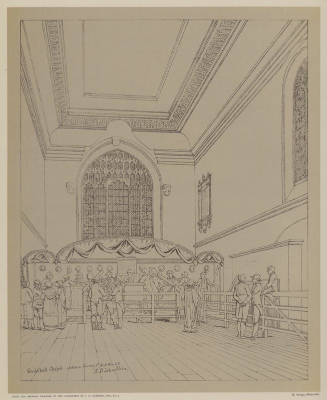 Capela Guildhall, City of London de Robert Blemell (after) Schnebbelie