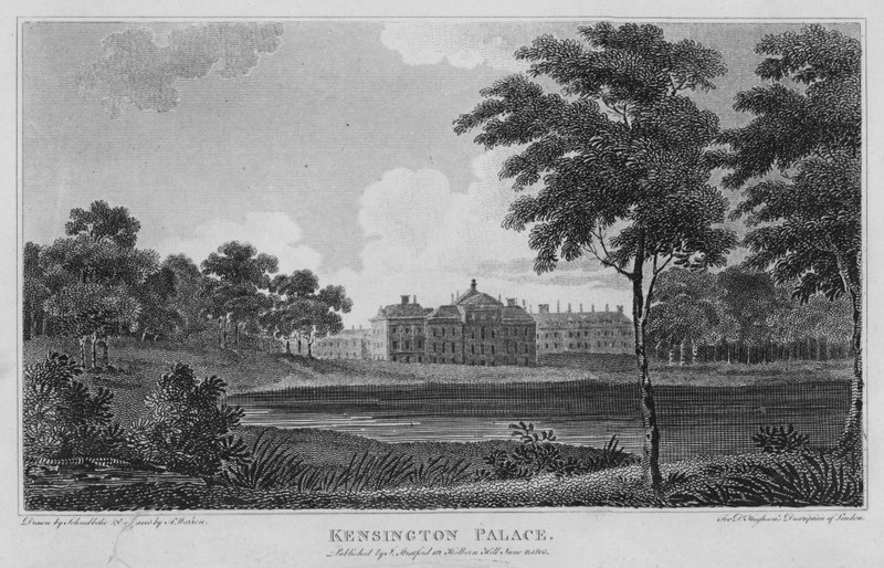 Palácio Kensington (gravura) de Robert Blemell (after) Schnebbelie