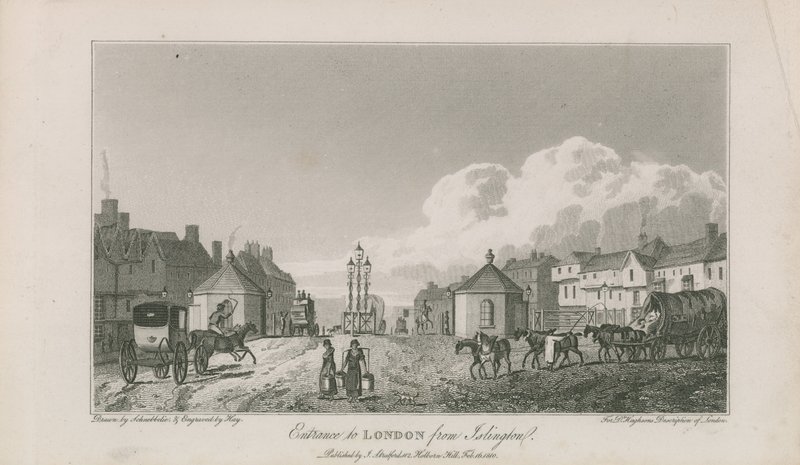 Entrada para Londres a partir de Islington de Robert Blemell Schnebbelie