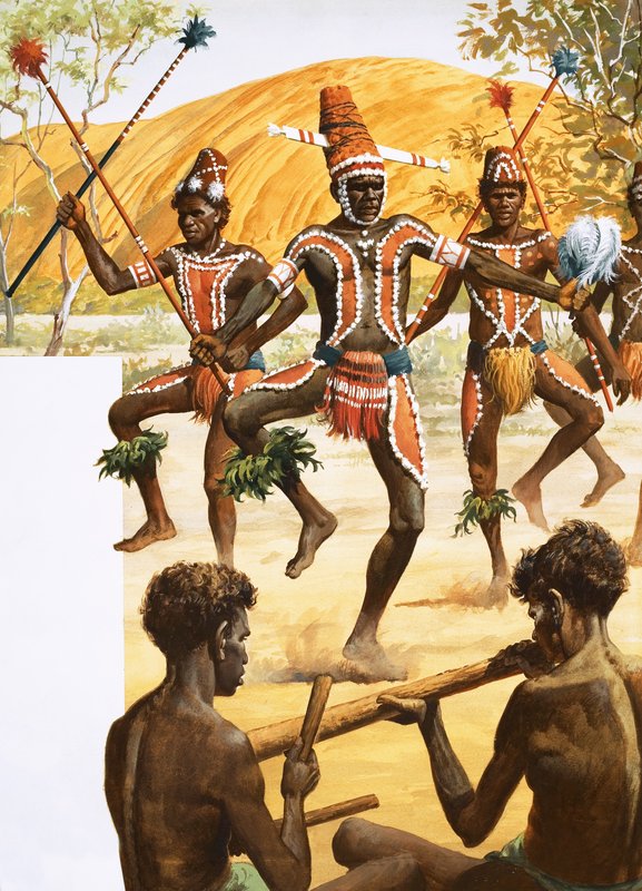 Dança aborígene de Robert Brook