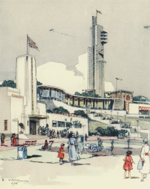 Glasgow: A Exposição (litografia a cores) de Robert Eadie