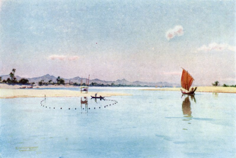 Pesca Net no Irrawaddy de Robert George Talbot Kelly