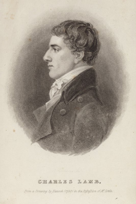 Retrato de Charles Lamb de Robert Hancock