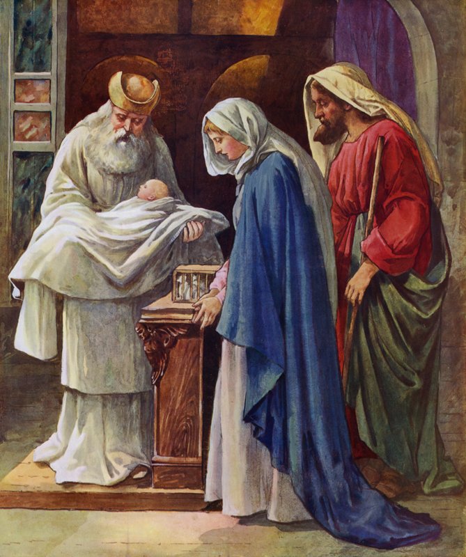 O Babe In The Temple (cor litho) de Robert Hope