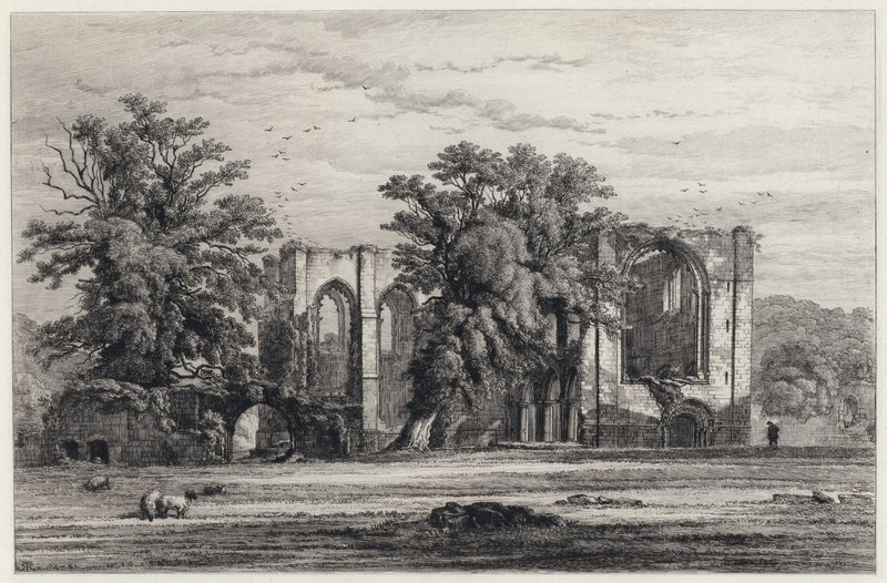Abadia de Furness (gravura) de Robert Kent (after) Thomas