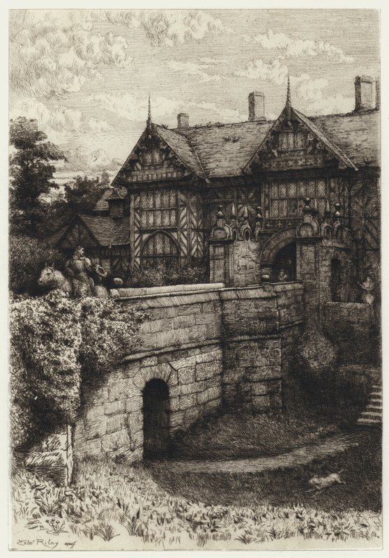Speke Hall (gravura) de Robert Kent (after) Thomas
