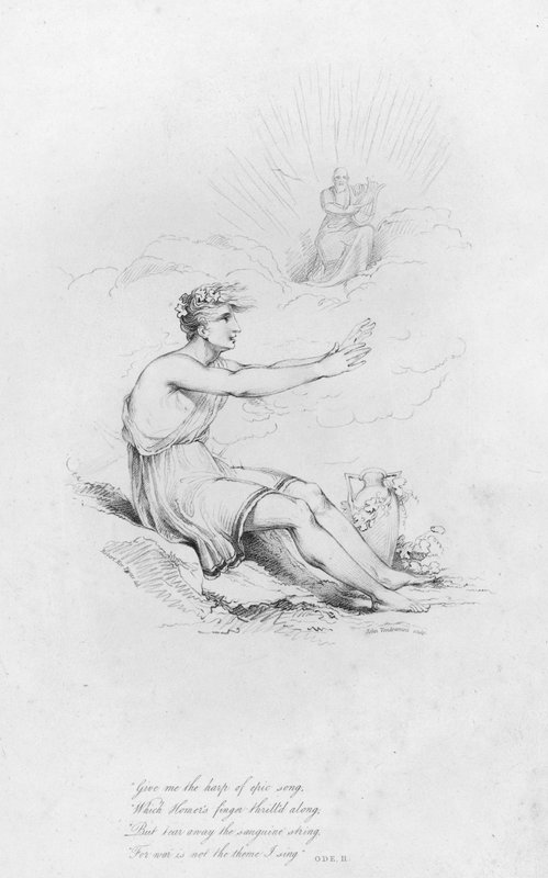 Anacreon, Ode II (gravura) de Robert Kerr (after) Porter