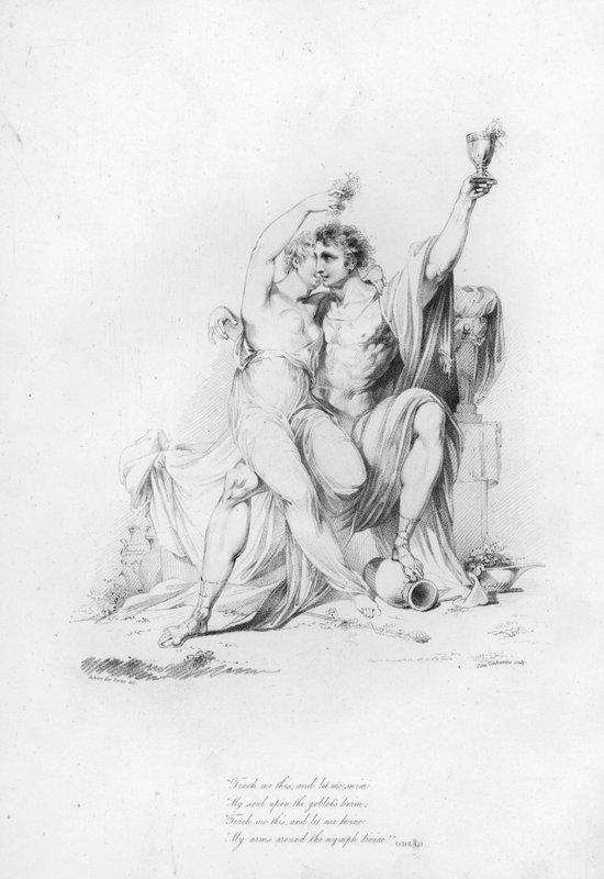 Anacreon, Ode LII (gravura) de Robert Kerr (after) Porter