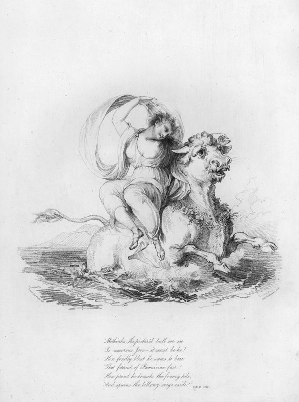 Anacreon, Ode LIV (gravura) de Robert Kerr (after) Porter
