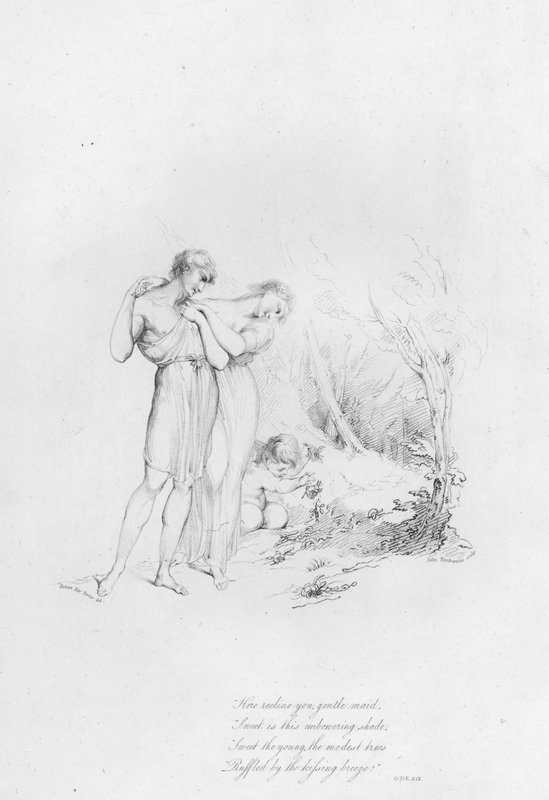 Anacreon, Ode XIX (engraving) de Robert Kerr (after) Porter