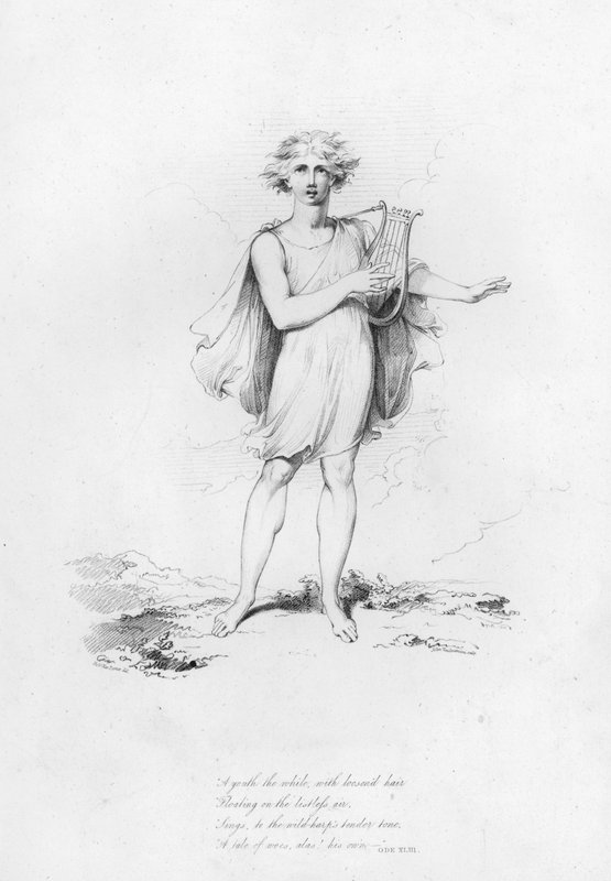 Anacreon, Ode XLIII (gravura) de Robert Kerr (after) Porter