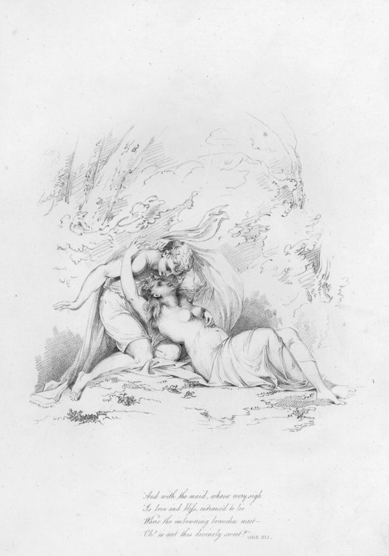 Anacreon, Ode XLI (gravura) de Robert Kerr (after) Porter
