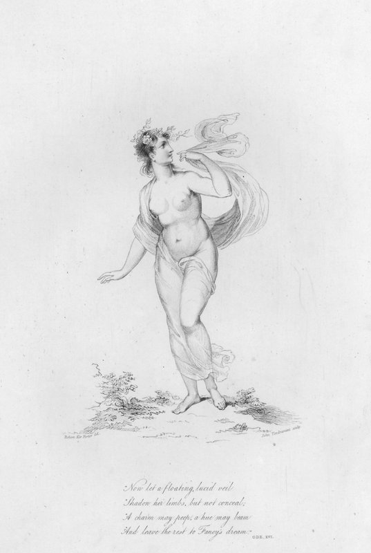 Anacreon, Ode XVI (gravura) de Robert Kerr (after) Porter