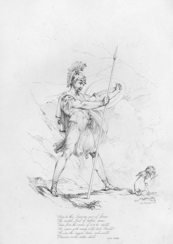 Anacreon, Ode XXVIII (gravura) de Robert Kerr (after) Porter